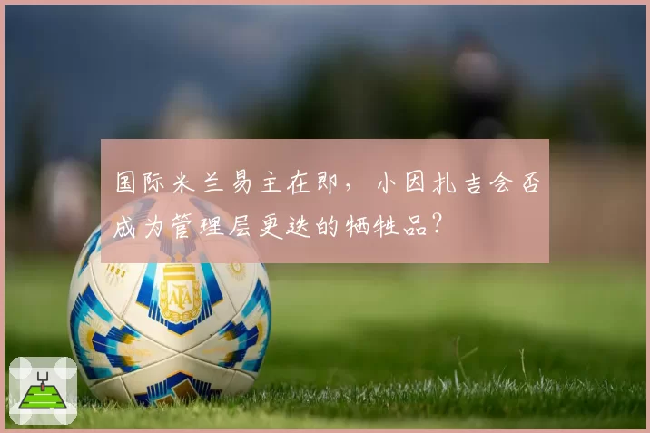 国际米兰易主在即，小因扎吉会否成为管理层更迭的牺牲品？
